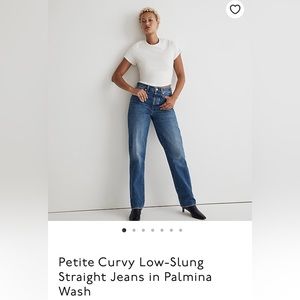 Madewell Low slung straight jeans - curvy and petite